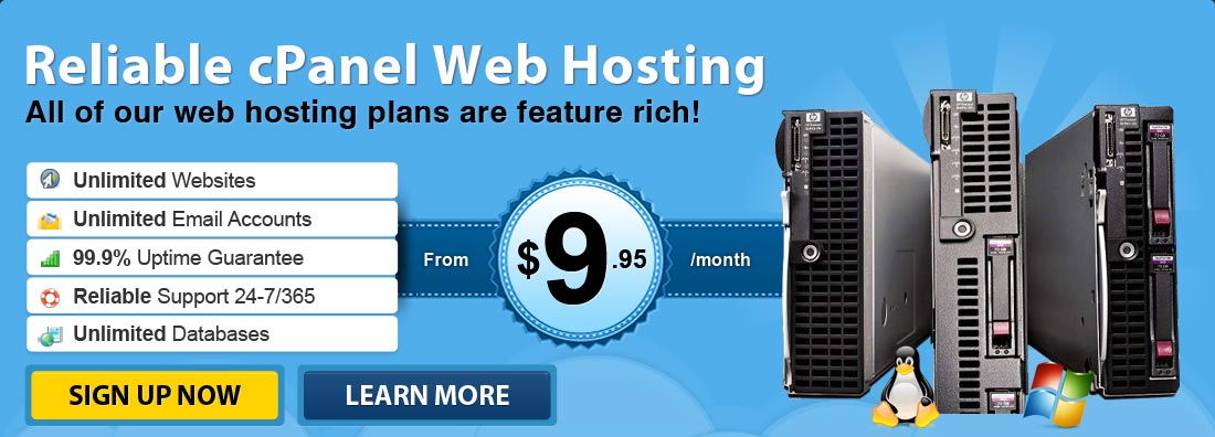 web hosting banner